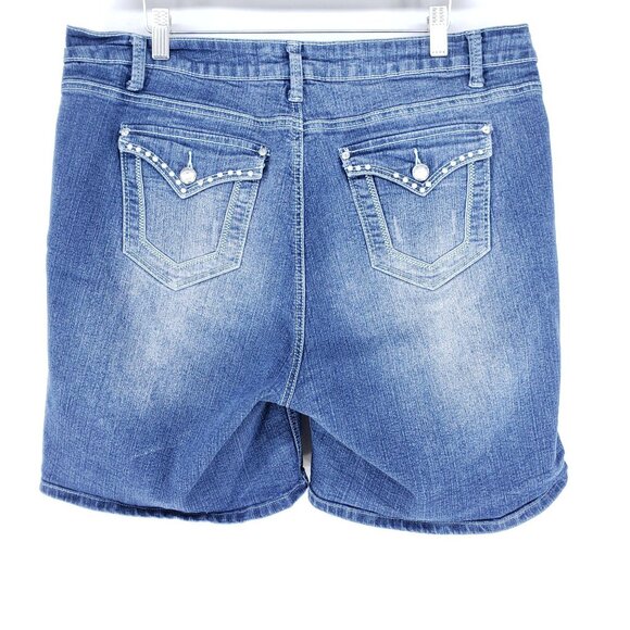 Cotton Farm Shorts Womens Size 18 Embellished - Picture 2 of 7